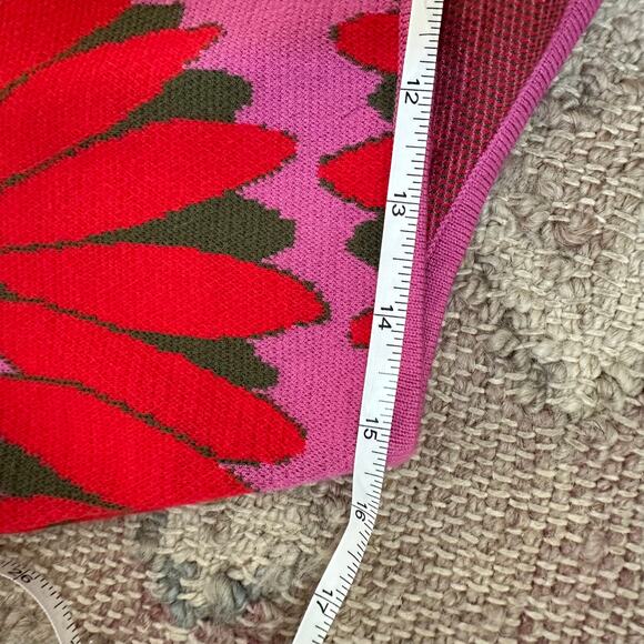 NWT FARM Rio Copacabana Knit Maxi Dress Halter Pink Cutout Waist Size XL - Picture 10 of 13